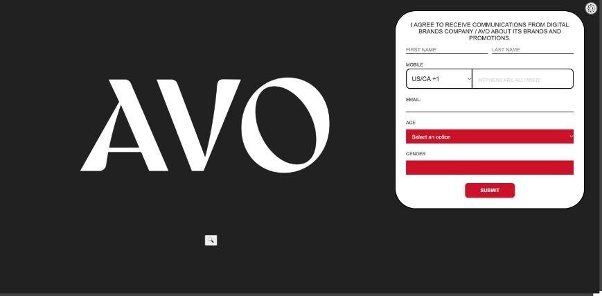 AVO: age, gender and a marketing opt in