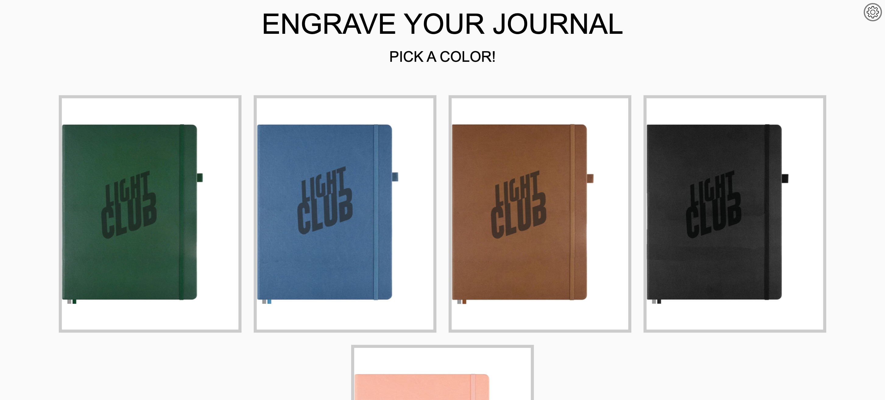 Light Club: pick a journal color
