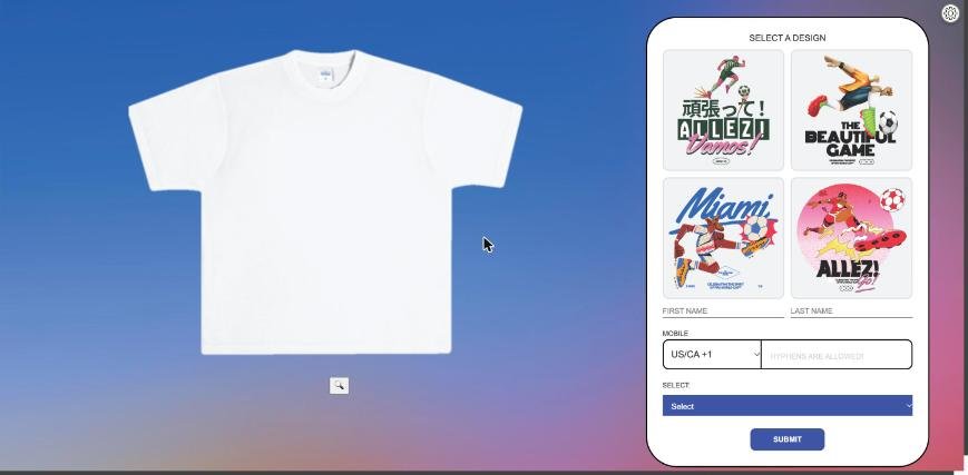 Visa: one of four tee designs