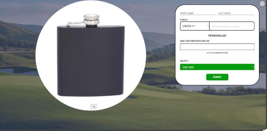 Golf outing: engraved flasks